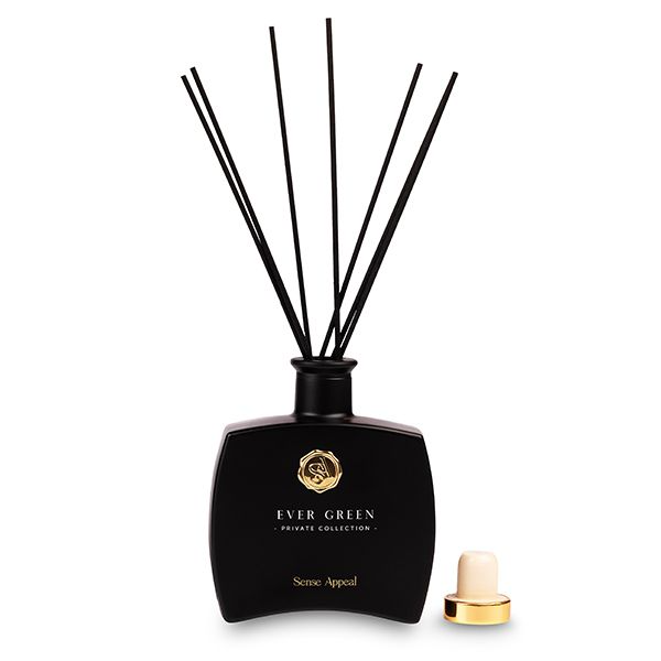 מפיץ ריח מקלות 180 מ"ל EVERGREEN  (שחור) מבית Sense appeal