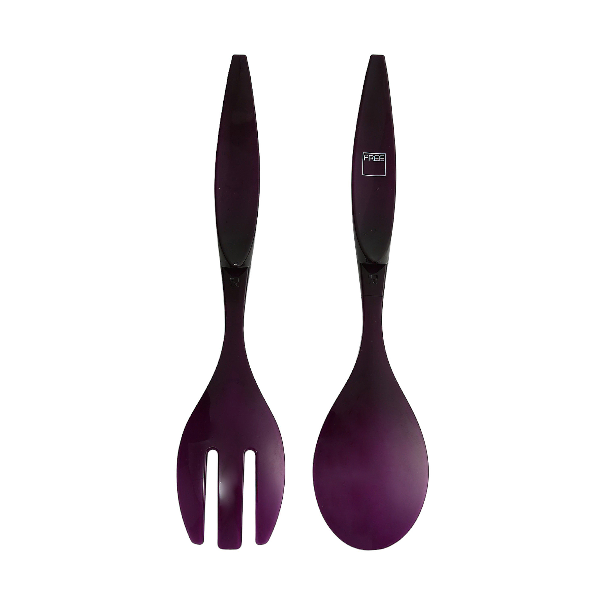 סט כפות הגשה לסלט צבע סגול