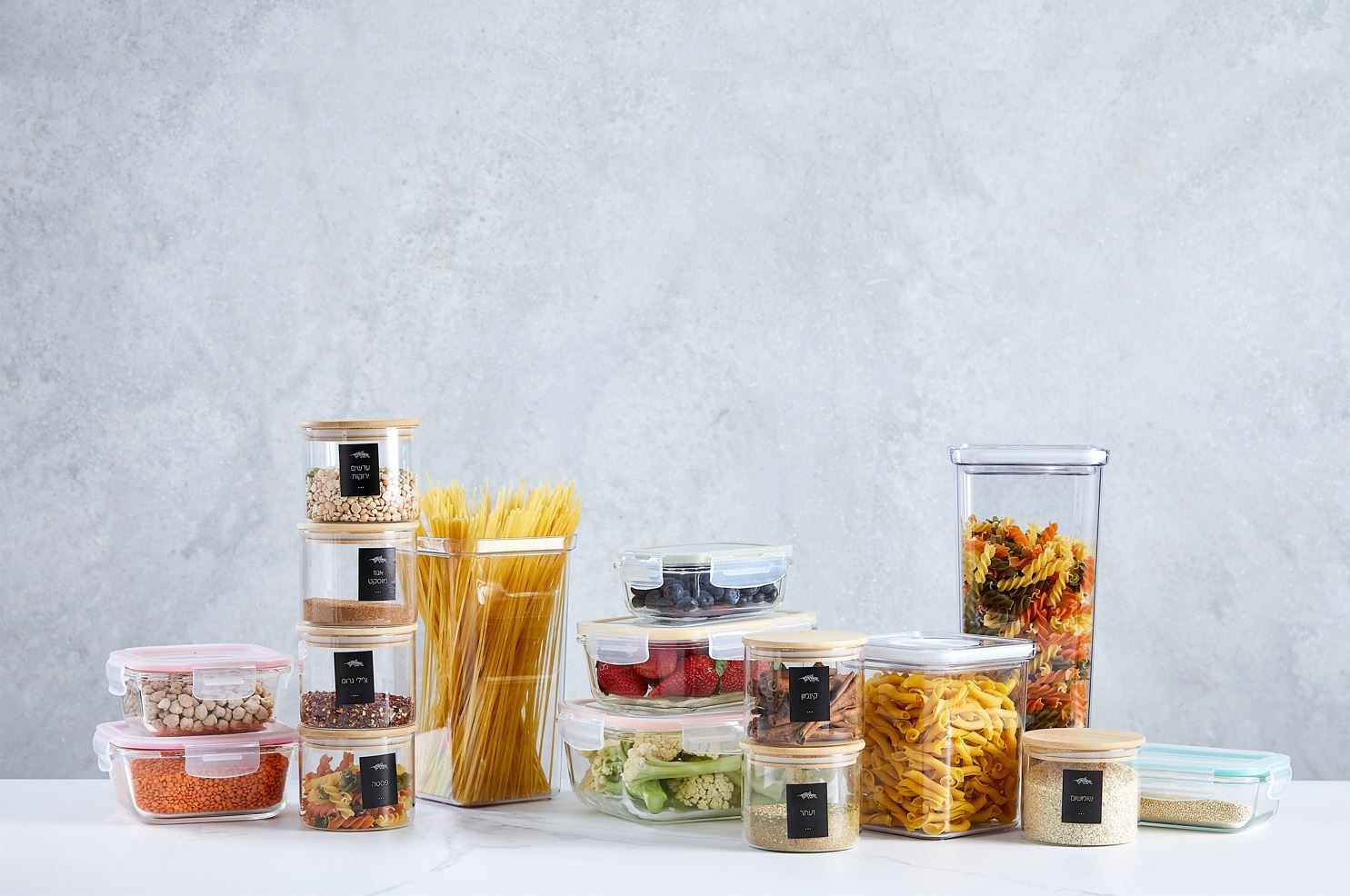 סט 7 קופסת איחסון TWIST IT מבית Food appeal