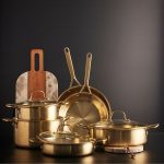 סוטאז נירוסטה בגימור זהב 36 ס"מ 7 ליטר CROWN מבית Food appeal