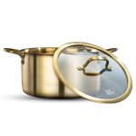 סיר נירוסטה בגימור זהב 20 ס"מ 3 ליטר CROWN מבית Food appeal