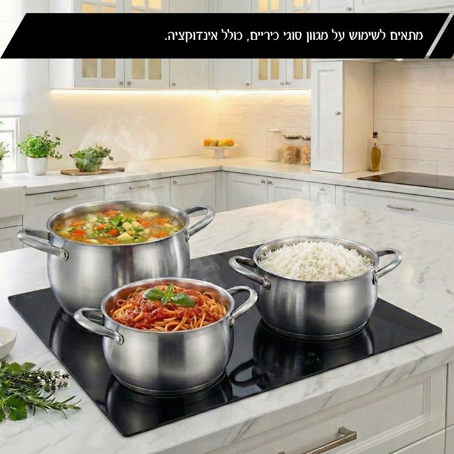 סיר נירוסטה 28 ס"מ, 9 ליטר BELLA  מבית Food appeal