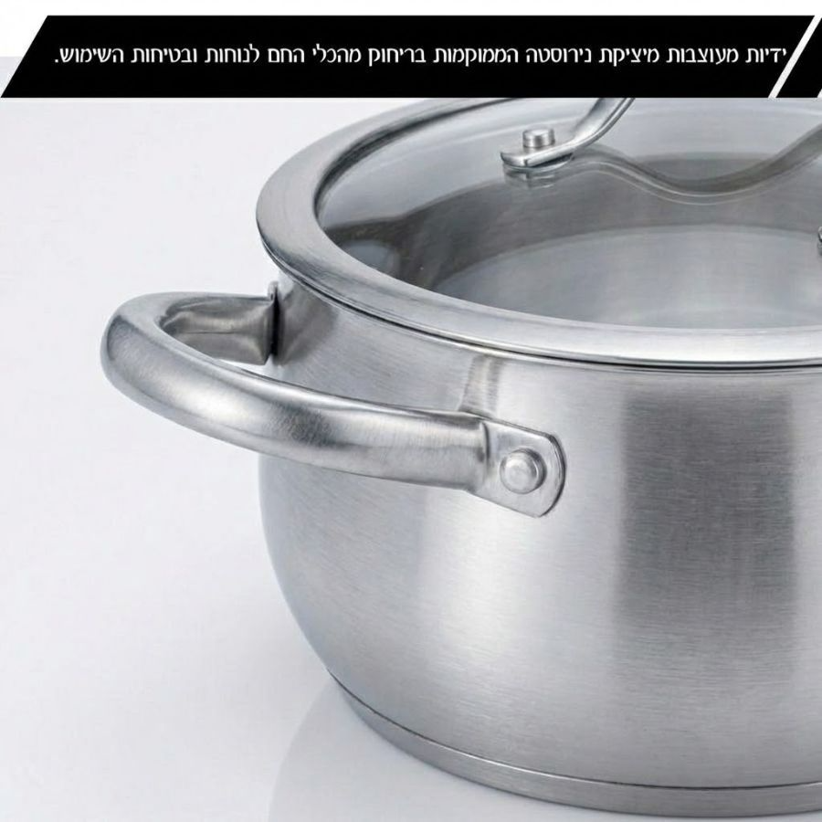 סט בישול 6 חלקים נירוסטה סירים 18/20/26 ס"מ BELLA מבית Food Appeal