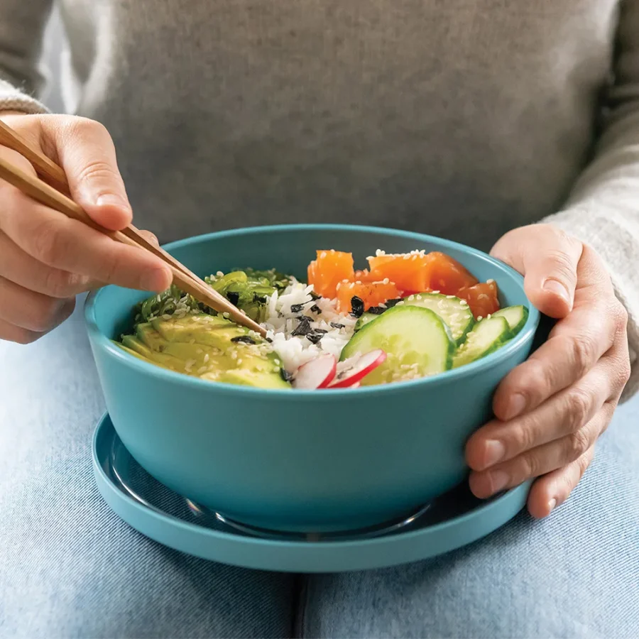 קופסת אוכל 1000 מ”ל תכלת Amuse Life