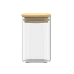 מארז 12 אחסוניות זכוכית עגולות לתבלינים 300 מ"ל + מדבקות מבית Food appeal