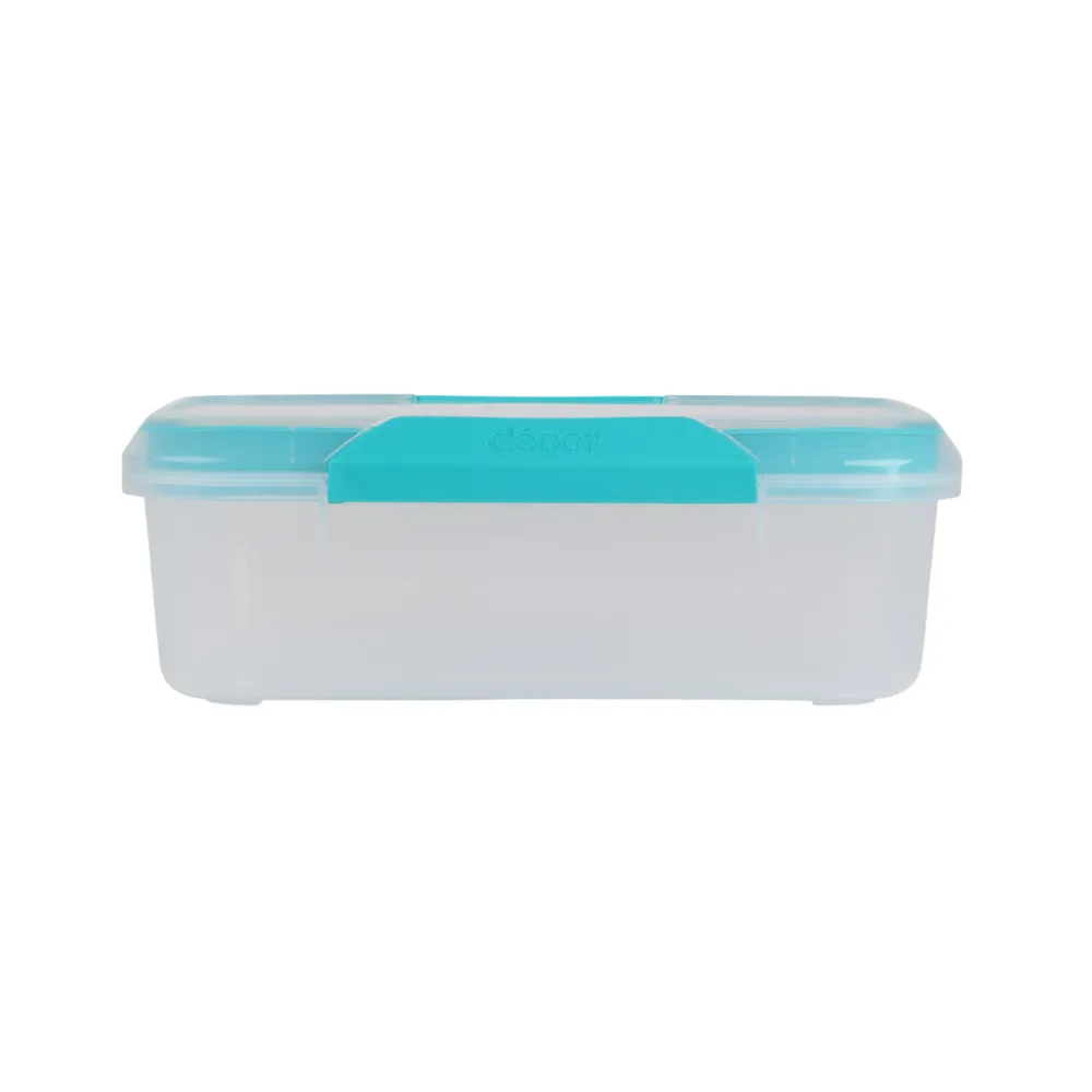 קופסת אחסון למזון 2 ליטר Fresh Seal Clips מלבנית מבית Decor