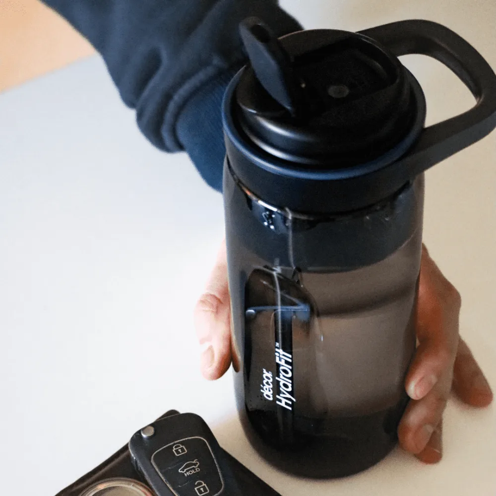בקבוק שתייה עם קש 750 מ"ל HydroFit Soft-Sip מבית Decor