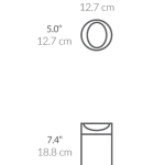 פח שולחני שחור מאט 1.5 ל' מבית Simplehuman