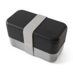 קופסת אוכל נירוסטה שחורה 1.2 ליטר Monbento I