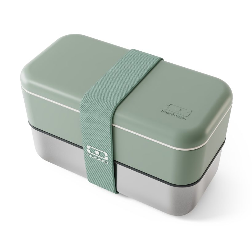 קופסת אוכל נירוסטה ירוקה 1.2 ליטר Monbento I