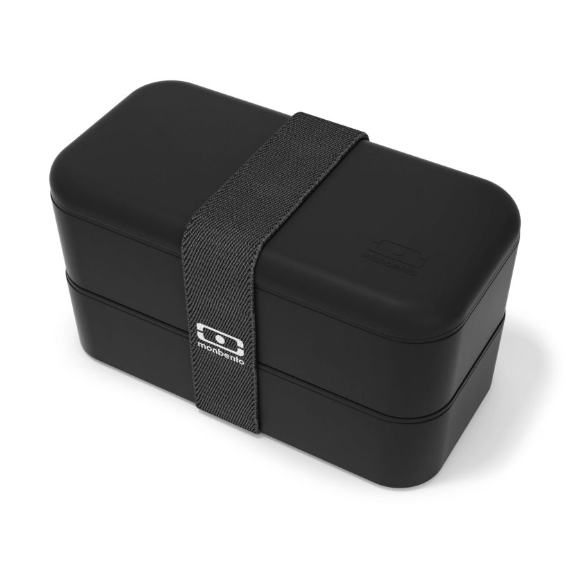 קופסת אוכל שחורה 1 ליטר Monbento I