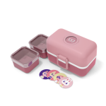 קופסת אוכל תאים ורודה 800 מ"ל Monbento I