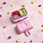קופסת אוכל תאים ורודה 800 מ"ל Monbento I