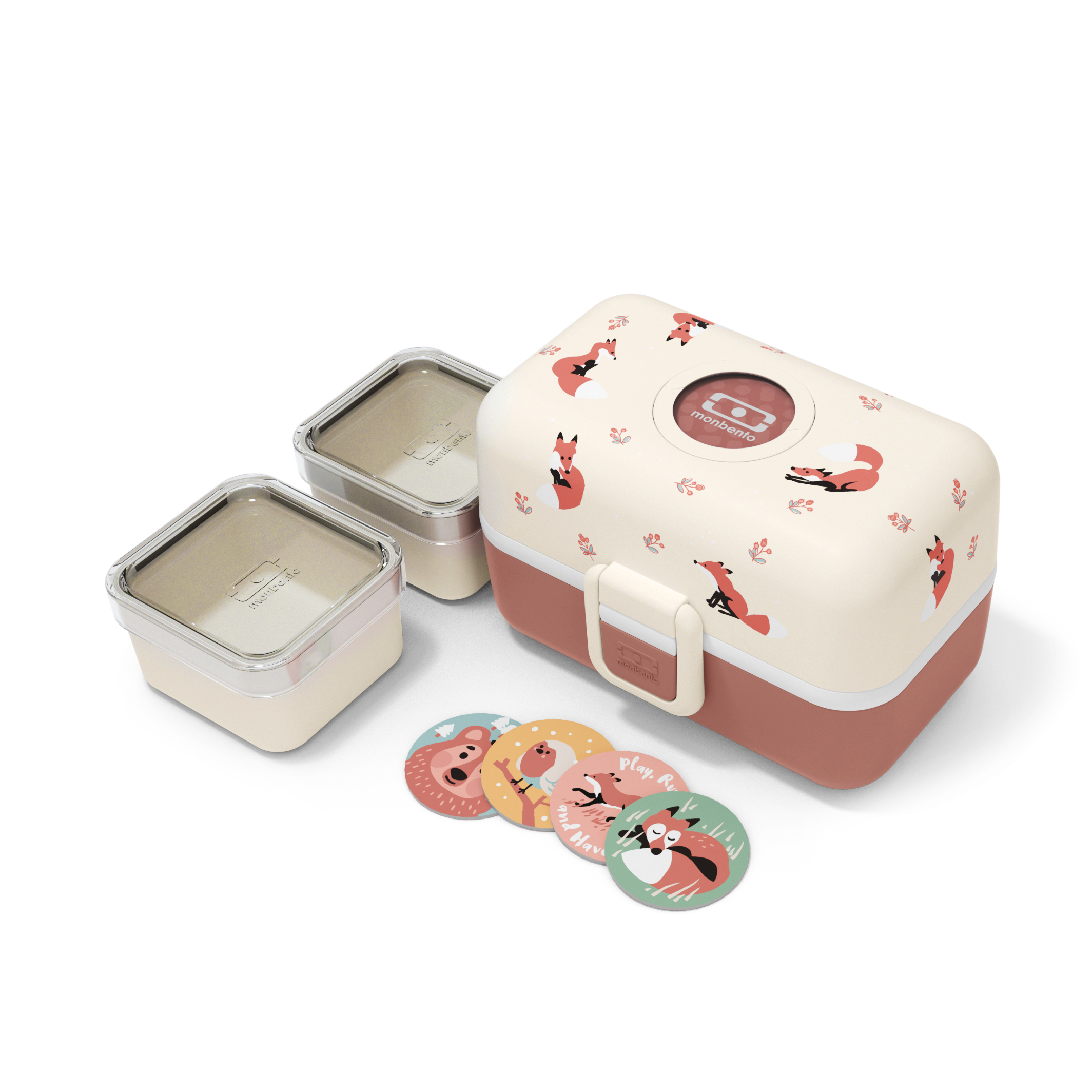 קופסת אוכל תאים שועל 800 מ"ל Monbento I