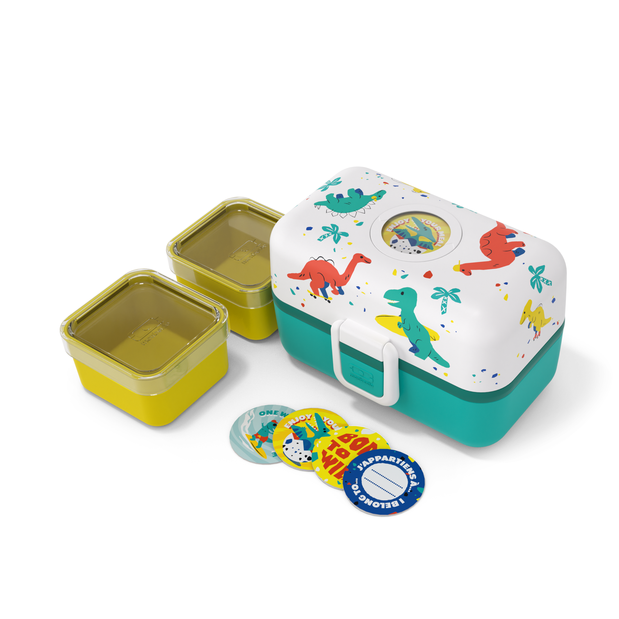 קופסת אוכל תאים דינוזאור 800 מ"ל Monbento I