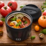 קופסת אוכל תרמית נירוסטה שחורה 550 מ"ל Monbento I