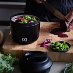 קופסת אוכל תרמית נירוסטה שחורה 550 מ"ל Monbento I