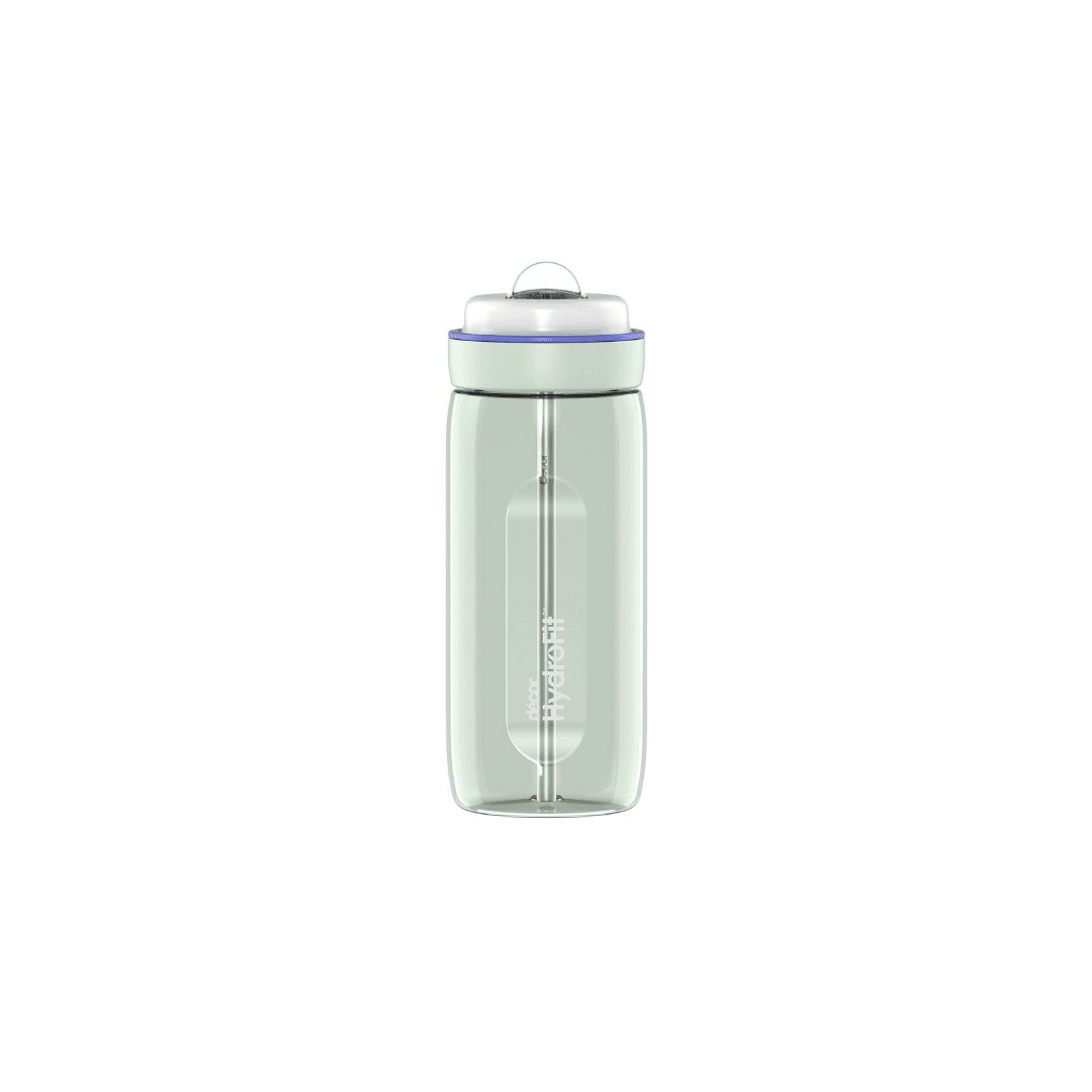 בקבוק שתייה שקוף ירוק עם קש 750 מ"ל HydroFit Soft-Sip מבית Decor