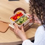 קופסת אוכל כפולה ורודה 1 ליטר Monbento I