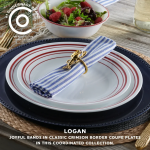 צלחת מנה ראשונה 21.5 ס"מ, Logan קורנינג, תוצרת ארה"ב
