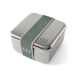 קופסת אוכל מרובעת נירוסטה סוגר ירוק 1 ליטר Monbento I