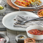 סט צלחות 12 חל', Modern קורנינג, תוצרת ארה"ב
