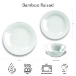 קערת מלמין למרק 16 ס"מ 532 מ"ל מסדרת Bamboo Raised – ABODE